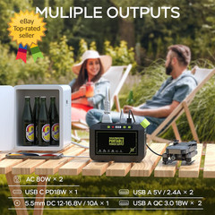 Portable Power Station 88Wh Camping Lithium Battery Solar Generator Fast Chargin
