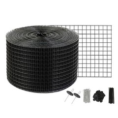 Aluminum-Fastened Solar Bird Barrier 8in x 100ft, 1/2″ Grid, Weather-Resistant