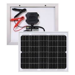 Mighty Max 10 Watt 12V High Efficiency Mono Solar Panel for Gate Opener, E-Bike