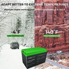 12V 50Ah 100Ah Lithium Battery LiFePO4 Rechargeable 3000+ Deep Cycle BMS Home RV
