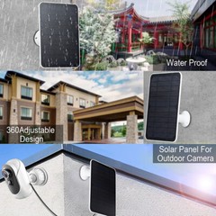 Solar Panel for Ring Spotlight Stick Up Camera Plus Security Cam Battery Charger