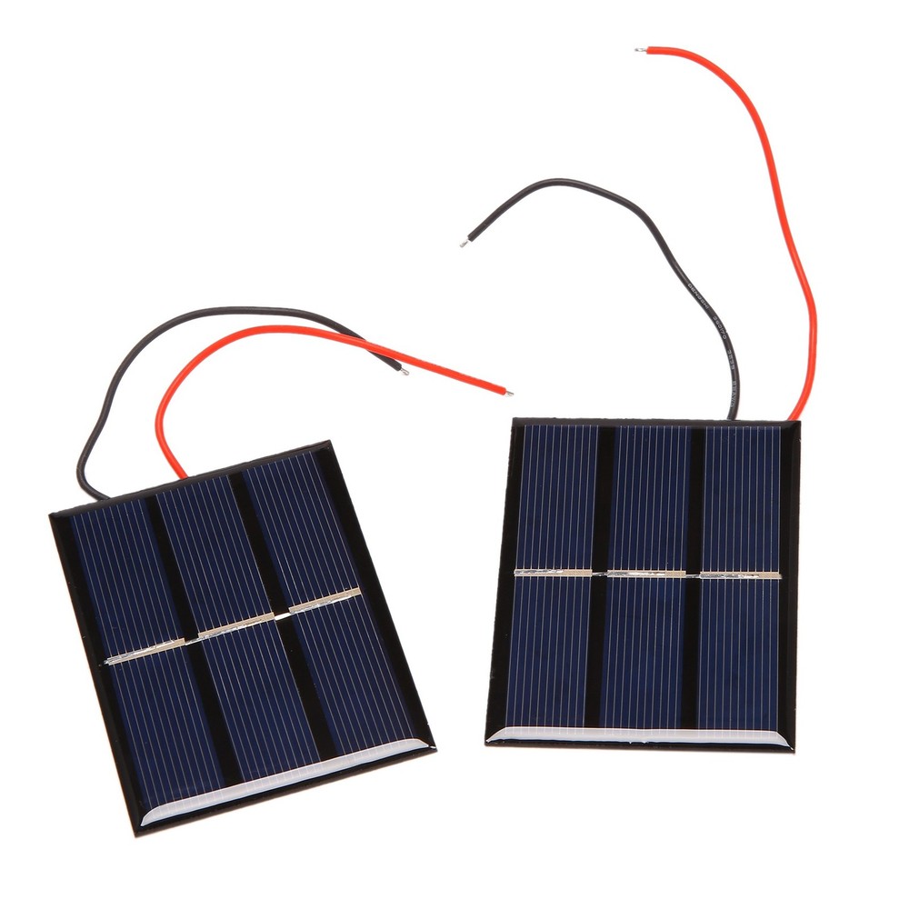 2 pcs 1.5V 400mA 80x60mm Micro- Solar Cells For Solar Panels – DIY7705