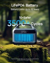 DARAN Portable Power Station 600W with 80W Solar Panel, 288Wh LiFePO4 Solar G…