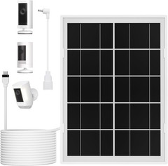 7W High-Efficiency Solar Panel for Ring Cameras with 10FT Waterproof Cable