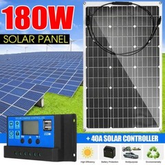 180 Watt Solar Panel 18V 40A Battery Charger for Home RV Marine Battery Charge