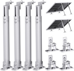 Adjustable Solar Panel Tilt Mount Brackets for 50-400W Panels (2 Sets)