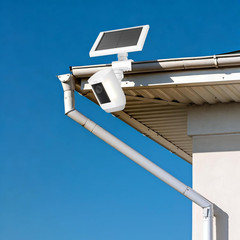 2 in 1 Gutter Mount for Outdoor Camera and Solar Panel, 360°Adjustable