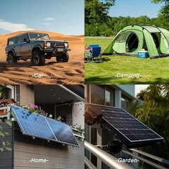 20W 18V Solar Panel Kit Trickle Charger Battery Charger Maintainer Boat Car RV