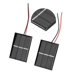 Mini Solar Panels, Polysilicon Micro Mini Glue Power Solar Cells 0.4W 1.5V 43…