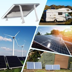 Adjustable Solar Panel Mounting Brackets Kit – Aluminum Alloy, Fits 50W-400W, Ro