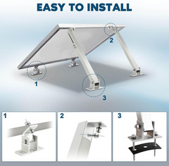 2 Sets Solar Panel Mounting Brackets, 14-27 Inch Adjustable Solar Panel Tilt Mou