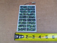 Lot of 2x 5V 1.5W solar panel USB phone charger w/ 0.3A tempered glass