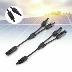 Solar Connectors Y Branch Parallel 1 to 4 Adapter Kit 1000V 2/3/4 Waterproof USA