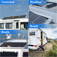 2 Sets 45 Inch Solar Panel Mount Brackets | Adjustable with Foldable Tilt Legs,