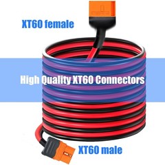 XT60i Extension Cable Male to Female Connector Power Solution for Remote