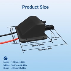 Slocable Solar Cable Entry Gland, Dual Cable Entry Housing with 1m 6mm² Solar