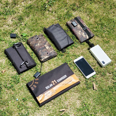 Foldable Solar Panels Cell 5V 20-40W Portable Outdoor USB Output Battery Charger