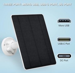 Solar Panel for Security Camera,5W USB Solar Panel for Cameras DC 5V,