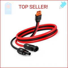 Solar Panel Cable for Ecoflow Anker SOLIX 12AWG, 10FT/3M Compatible with MC-4 to