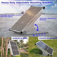 Voltset 30W Solar Panel Kit 12V MPPT Controller Adjustable