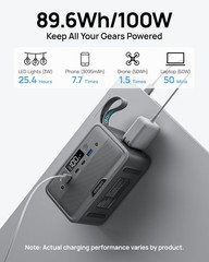89.6Wh Compact Power Station with Digital Display – Ideal for Emergencies