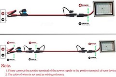 10AWG Battery Alligator Clips,SAE Quick Release 10AWG Alligator Clip to SAE