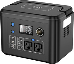 Portable Power Station 350W, 260Wh/70,000Mah Backup Lithium Battery, 110V Pure