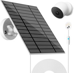 6W Solar Panel Compatible with Google Nest Camera Outdoor & Indoor