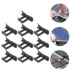 10Pcs Solar Panel Drain Clips ABS Water Removal Clamps for Photovoltaic Panels