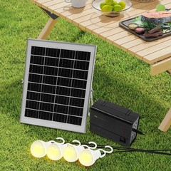 12V Solar Inverter Power Generator Solar Generator with Bulbs