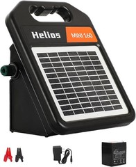 10 Miles Solar Electric Fence Charger with Day/Night Mode, 0.11J Portable Solar