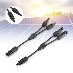 Solar Panel Connectors Y Branch Parallel Adapter Cable Wire Plug Tool Kit B6
