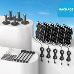 5 Pack 5W Solar Panel Charger Compatible with All-New Blink Outdoor 4 (4Th Gen)/