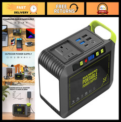 Portable Power Station 88Wh Lithium Battery Solar Generator Fast Charge AC Outle