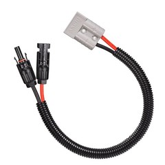 10AWG Solar Panel Connector to Anderson 50A/600V Solar Connector Cable for So…
