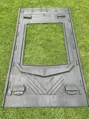 14 GSE module mounting plate for one portrait PV module