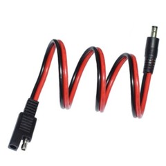 High Conductivity 60cm Wire SAE 2Pin to DC5.5mm Adapter Cable for Efficient