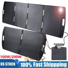 200W Portable Folding Solar Panel Charger Power Station IP68 for Home RV Camping