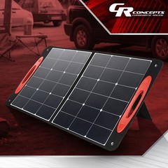 100Watt Foldable Solar Panel w/Kickstands for Outdoors Camping Travel Emergency