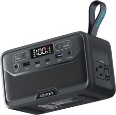 DaranEner 2026 Portable Power Station 89.6Wh LiFePO4 Battery Solar Power Bank