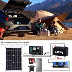 8000w 110v Solar Full Kit Inverter 300W Solar Panel Home 100A Controller SystIr