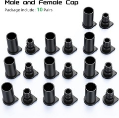 Solar Connector Caps, IP67 Solar Panel Connector Cap Weather Resistant Dust Male