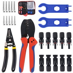 Solar Crimping Tools Includes Solar Panel Connectors, Solar Cable Connectors,…
