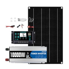 10000W Inverter Solar Panel Kit Solar Power Generator 100A Home 110V Grid System