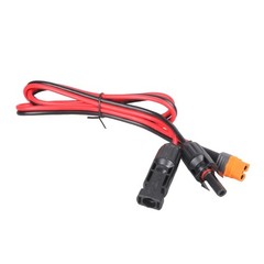 MC 4 To XT60IF Female Charging Cable 12AWG For Solar Panel Outdoor Power, 0.3-5m