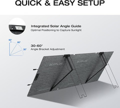 EF ECOFLOW Solar Generator RIVER 2 Pro 700 & 160W Solar Panel | 716Wh Lifepo4 Ba
