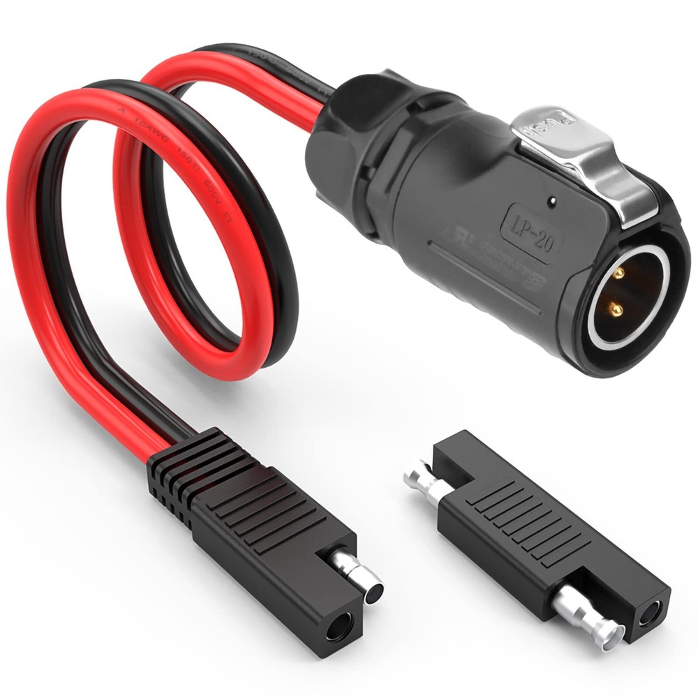 10AWG 2 Pin Power Industrial Circular Connector to SAE Adapter Cable Furion
