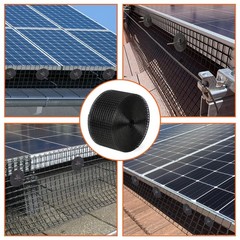 Panel Critter Guard Kit – Black Coated Wire Mesh 6in x 50ft WildVenture Solar