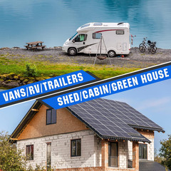 200 Watts 12 Volt/24 Volt Solar Panel Kit with High Efficiency Monocrystalline S