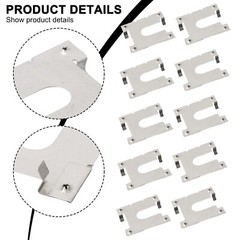 20X Earth Plate Grounding Clip Solar Panels PV Roof Fitting Stainless Steel New